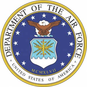 Seal that says Department of the Air Force