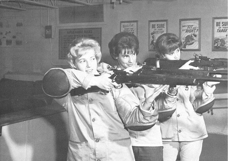 The Angel Flight rifle team in 1962.