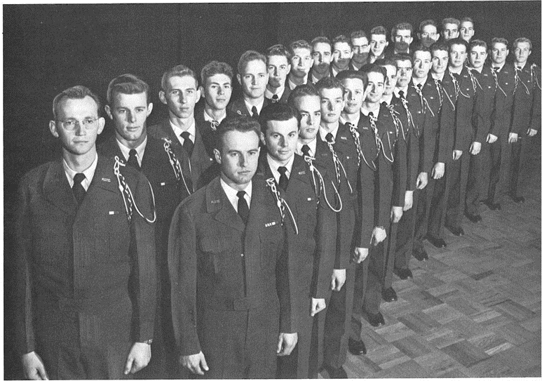 The ROTC male chorus.