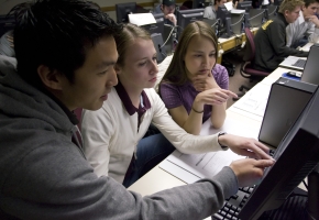 BYU students are trading shares in a high-tech, fast-paced and unpredictable stock market simulation exercise. BYU students are trading shares in a high-tech, fast-paced and unpredictable stock market simulation exercise.
