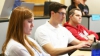 Students listening in class