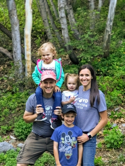 BYU Marriott Strategy Professor Ben Lewis on a camping trip with his family