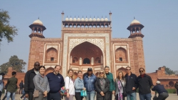 Faculty group while touring India.