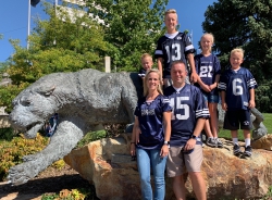Bowen and his family are dedicated BYU Cougar fans. Photo courtesy of Lee Bowen.