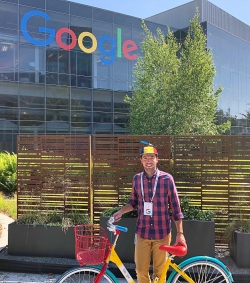 Hunsaker at Google headquarters