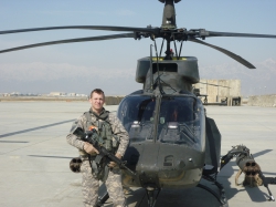 Jeff Timmons has served in several assignments flying helicopters including deployments in Afghanistan and Iraq. Photo courtesy of Jeff Timmons.