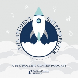 The Student Entrepreneur Podcast features student entrepreneurs from various majors across BYU campus. Graphic courtesy of Meeshell Helas.