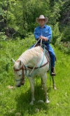 Barrett Slade riding a horse