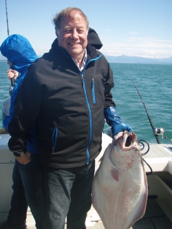 Hal Heaton catching halibut in Alaska
