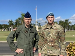 Kray Jubeck, a junior in the BYU Air Force ROTC program, was inspired by his father's service in the military to join the BYU Air Force ROTC and dedicate his life to service. Photo courtesy of Kray Jubeck.