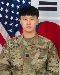 Alex Kim as a finance specialist for the Eighth Army.