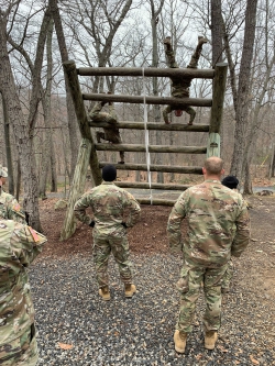 The BYU Army ROTC students participated with a strong sense of teamwork and perseverance. Photo courtesy of Austin Cloninger.