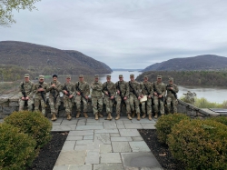 The BYU Army ROTC Sandhurst team traveled to West Point, New York to compete against other leading ROTC programs. Photo courtesy of Austin Cloninger.