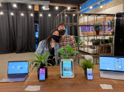 Cheng and her fiancé, Aaron Chan, created Tiedye, a social media app that encourages BYU students to form genuine relationships. Photo courtesy of Mikayla Cheng.