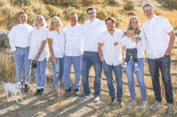 BYU Marriott professor Jim Brau (fourth from left) transferred from full-time military service to spend more time with his family.