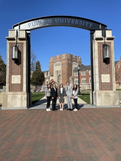 The BYU Marriott undergraduate team on their visit to Purdue University, where they finished second. Photo courtesy of Jeff Sundwall.