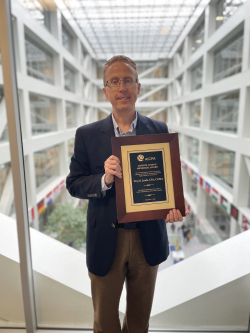 Professor Troy Lewis received the 2021 Arthur J. Dixon Award for his outstanding work as a CPA in the area of taxation. Photo courtesy of Troy Lewis.