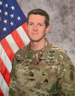 Roland Griffith is the operations officer for the Army ROTC program at BYU, which is operated by the BYU Marriott School of Business. Photo courtesy of Roland Griffith.
