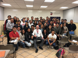Jim Ritchie teaching students in Mexico. Photo courtesy of Jim Ritchie.