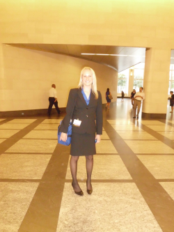 Rebekah Brau on a Women in Supply Chain association trip to Wall Street in 2012. Photo courtesy of Rebekah Brau.