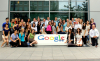 Money (right) with his students at Google's office in Beijing, China. Photo courtesy of Bruce Money.