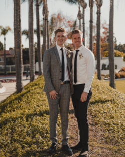 Preston Haight and his older brother, Hayden Haight, on Preston’s wedding day in San Diego. Photo courtesy of Preston Haight.
