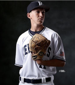 A baseball photo of Preston Haight in high school. Photo courtesy of Preston Haight.