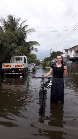 Katie Weddle serving part of her mission in Subu, Malaysia. Photo courtesy of Katie Weddle.
