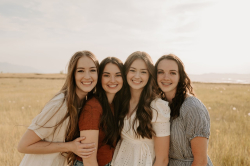 Katie Weddle and her three sisters, Lily, Becca, and Molly (left to right). Photo courtesy of Katie Weddle.