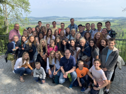 Darron Billeter and his students in Germany for the global marketing study abroad program. Photo courtesy of Darron Billeter.