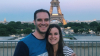 SOA Professor Travis Dyer with his wife in Paris, France. Photo courtesy of Travis Dyer.