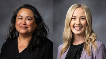 Photo of two women in professional dress